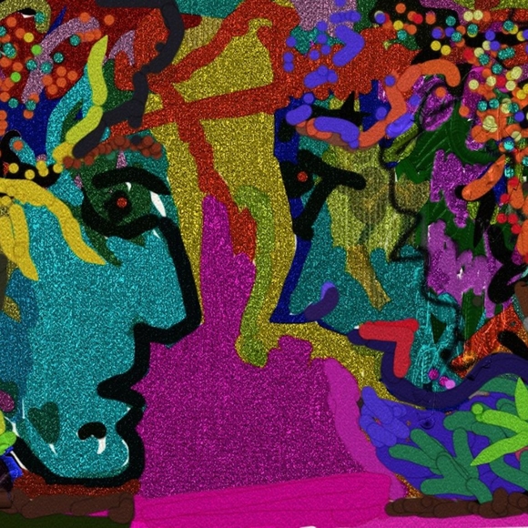 Canvas Wrapped Giclee, Original Print, " Between the Two of Us" #2 - Picture 2 of 4